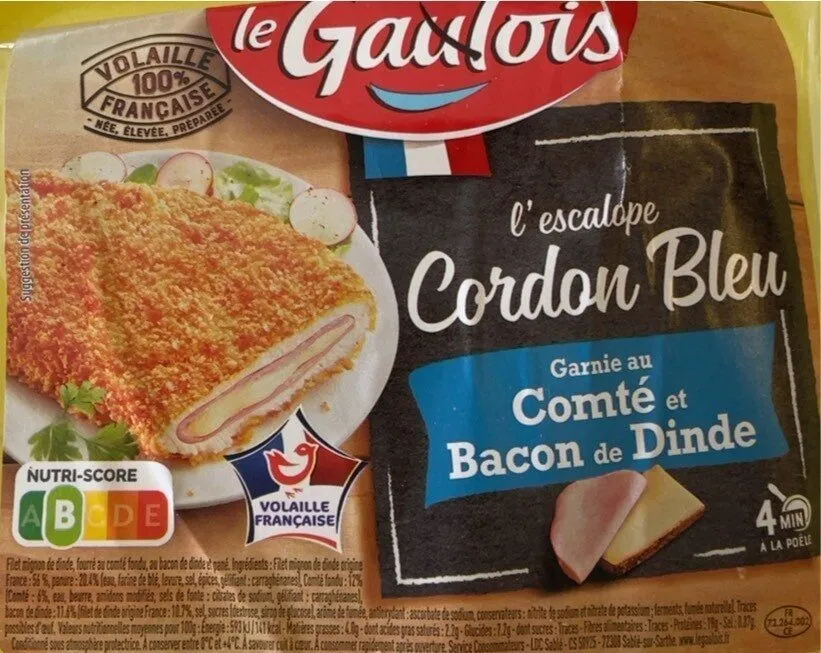Cordon Bleu Comté et Bacon de Dinde