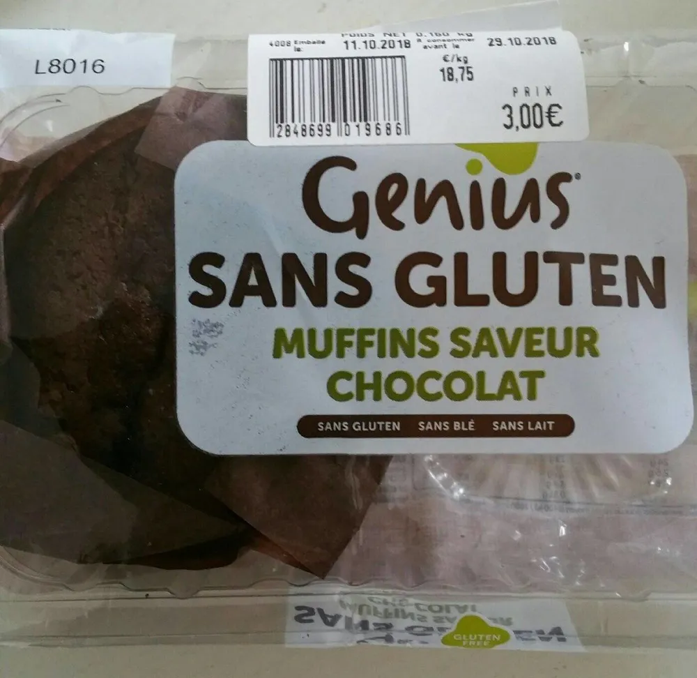 Muffins saveur chocolat
