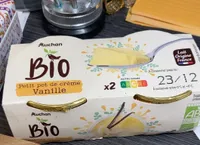 Petit pot de crème vanille bio