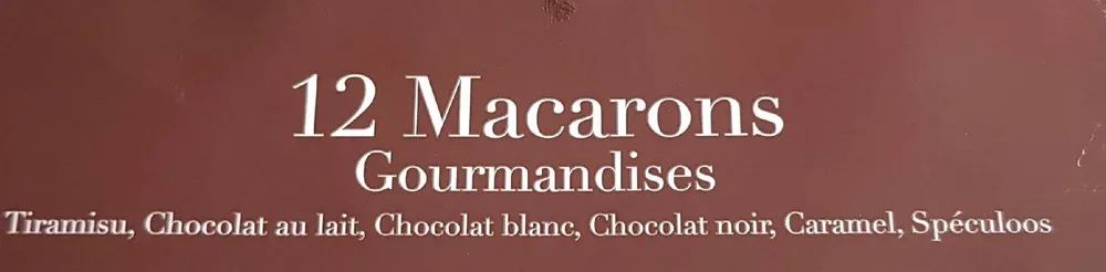 12 Macarons gourmandises