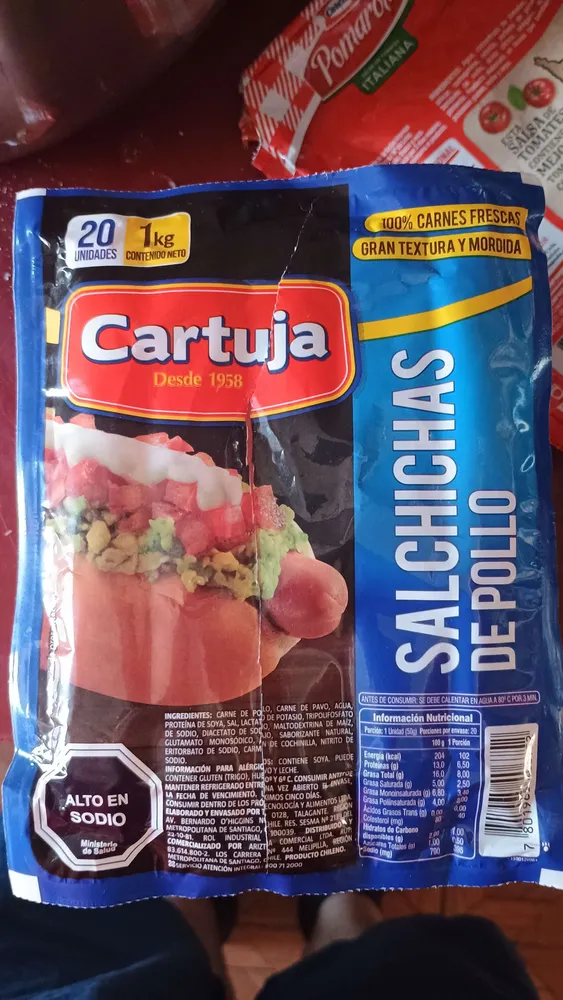 SALCHICHAS DE POLLO