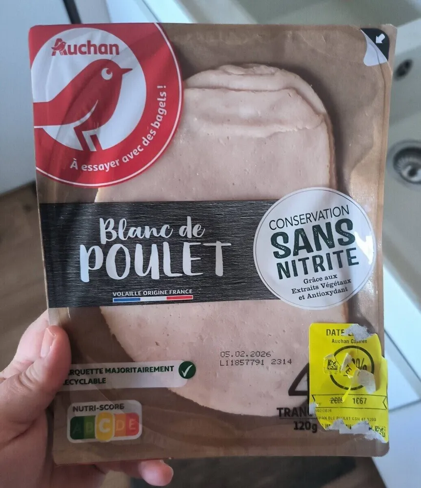 Blanc de poulet conservation sans nitrite