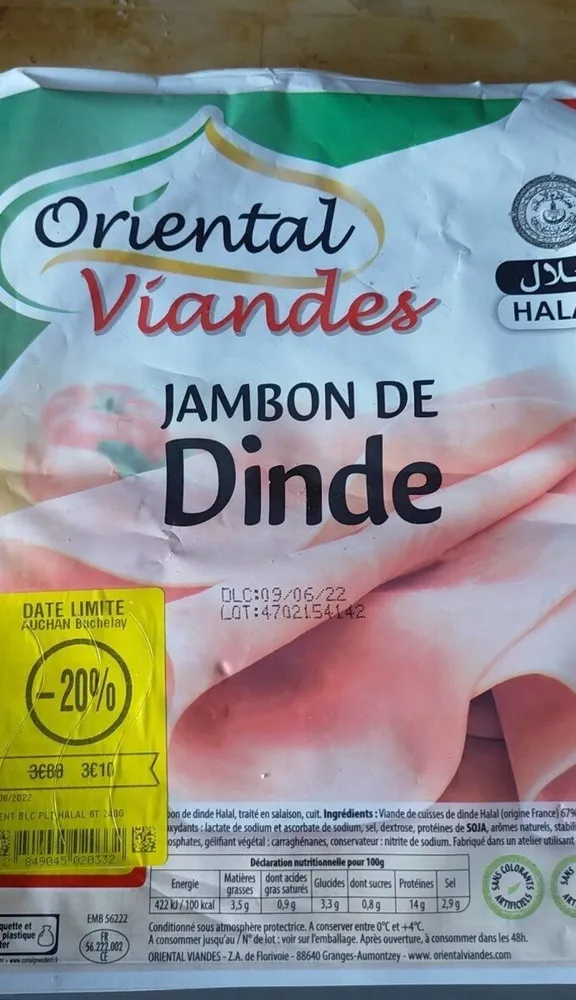 Jambon de dinde