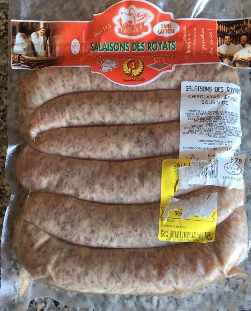 Chipolatas aux herbes