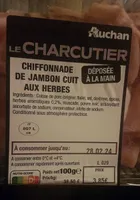Chiffonade de jambon cuit aux herbes
