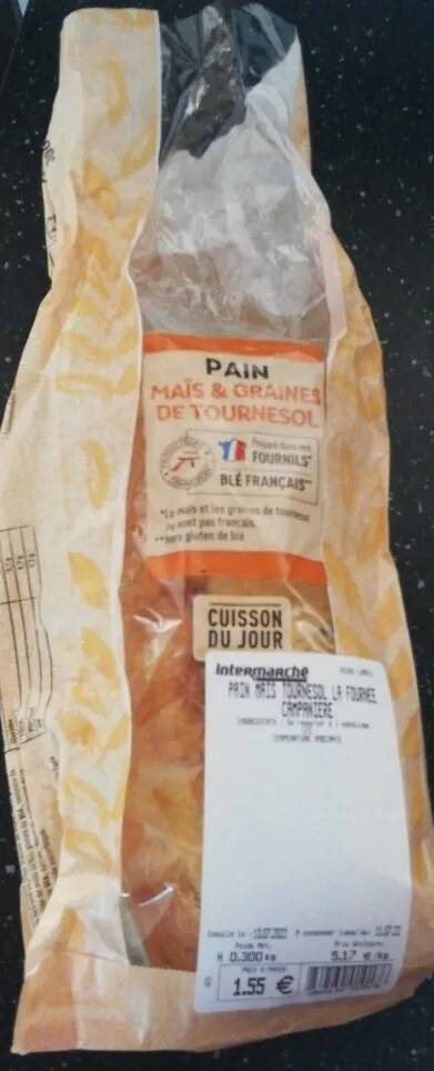 Pain Maïs et graines de tournesol