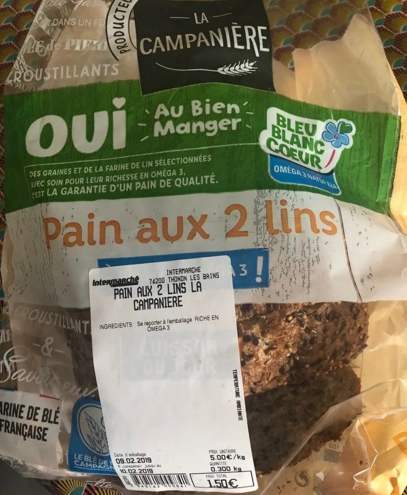 Pain aux 2 lins