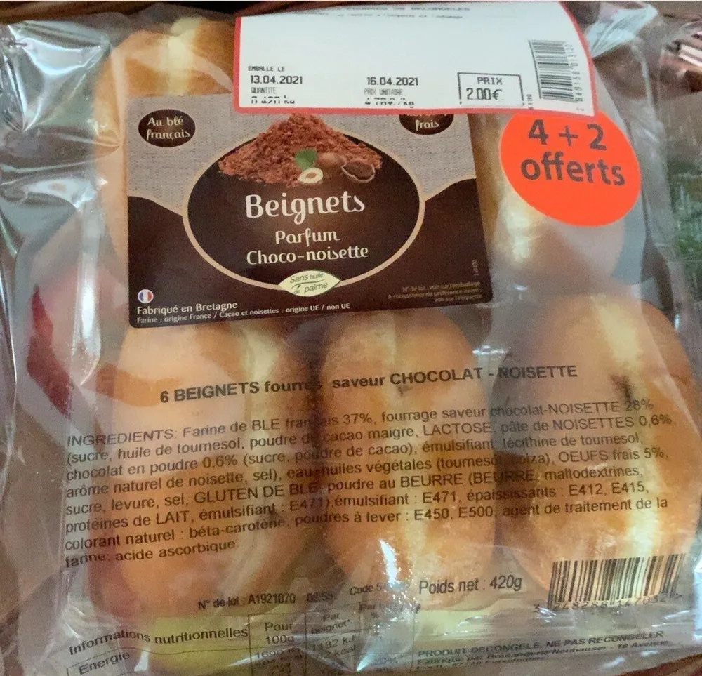 Beignets fourrés