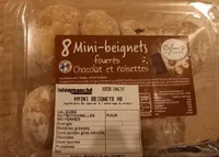 Fourrés chocolat et noisettes