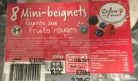 Mini beignets fourrés au fruits rouges