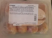 Mini beignets au chocolat blanc