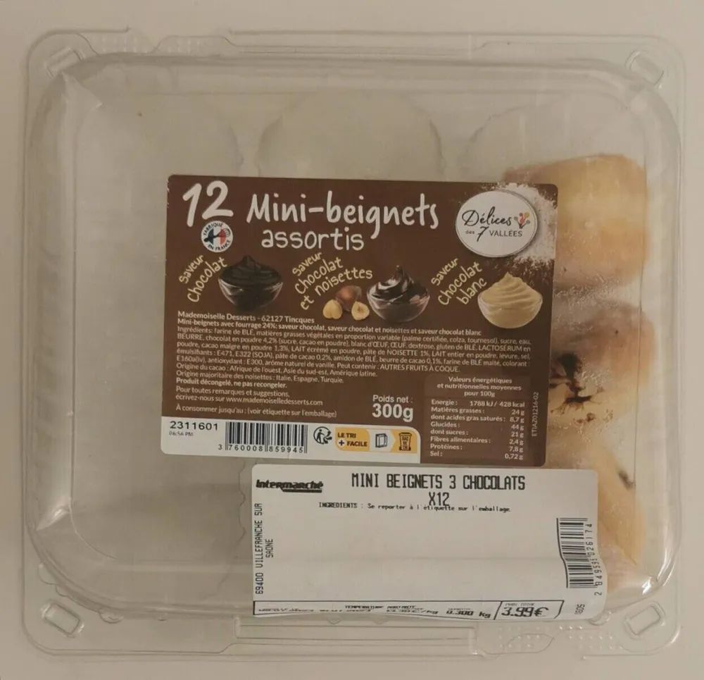 12 Mini-beignets assortis