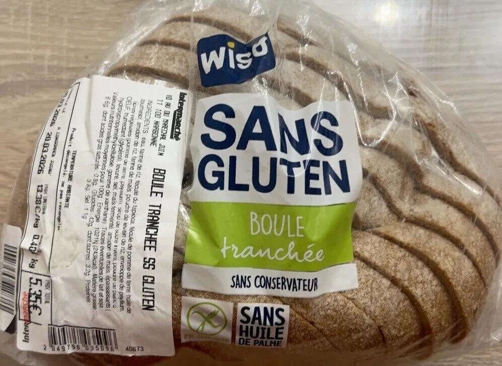 Boule tranchee sans gluten