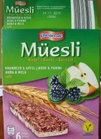 Müesli barres, mûre & pomme