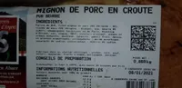Mignon de porc en croûte