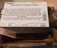 Éclairs chocolat st Valentin x décongelés