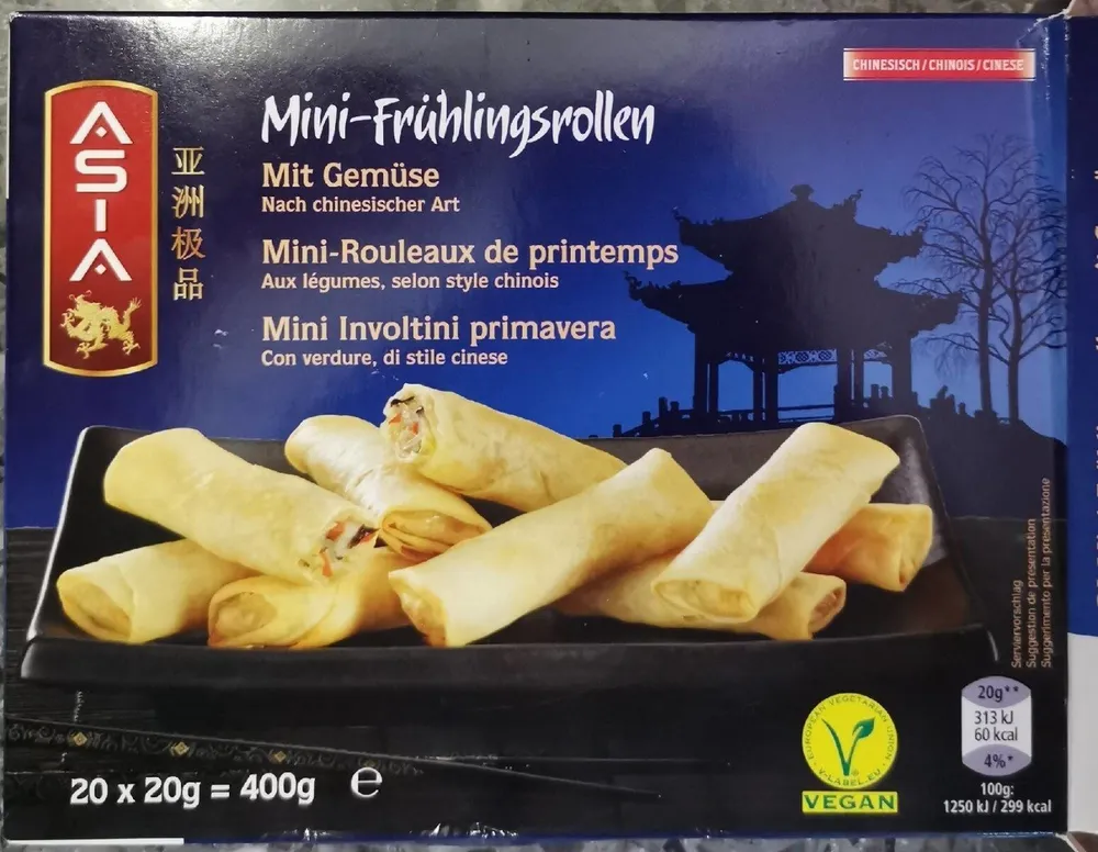 Mini frühlingsrollen Mit Gemüse