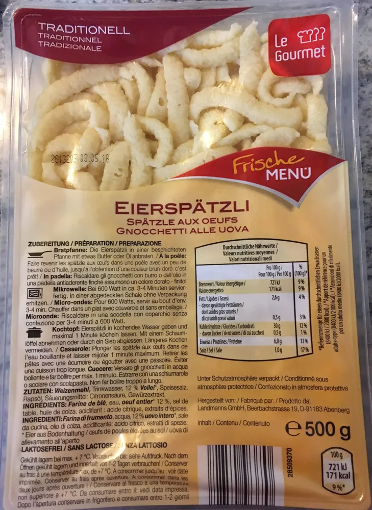 Spätzle aux œufs