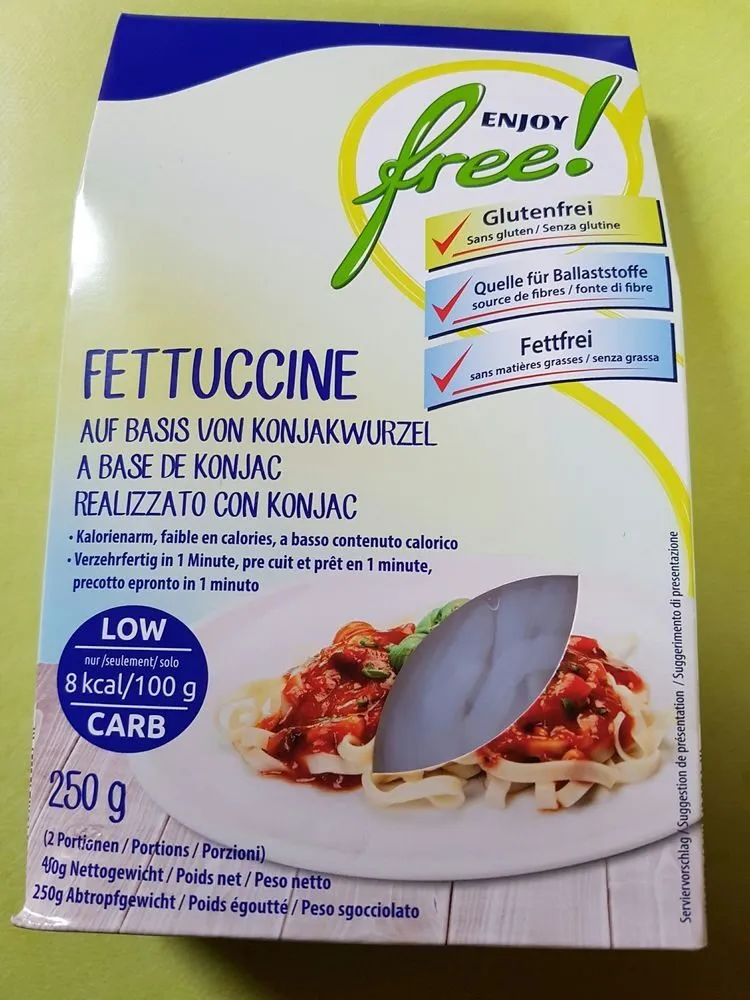 Enjoy free! Fettuccine a base de Konjac