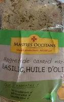 Magret de canard mariné au basilic et à l'huile d'olive