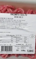 Macinato scelto di bovino adulto