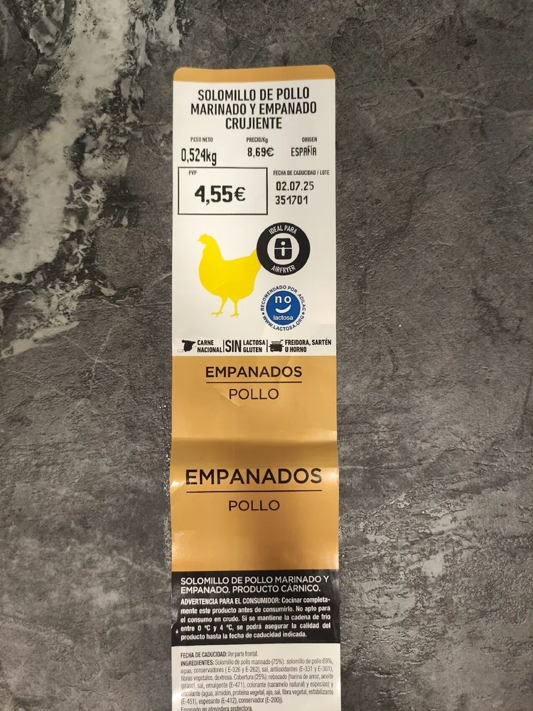 Solomillo De Pollo Marinado Y Empanado Crujiente