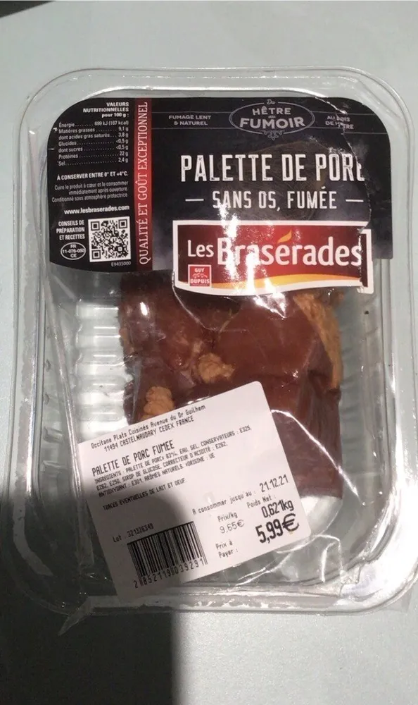 Palette de porc