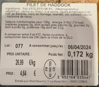 Filet de haddock