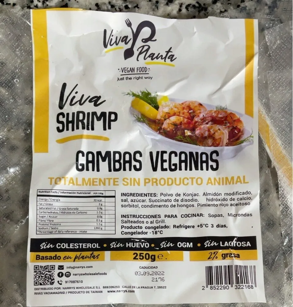 Gambas veganas
