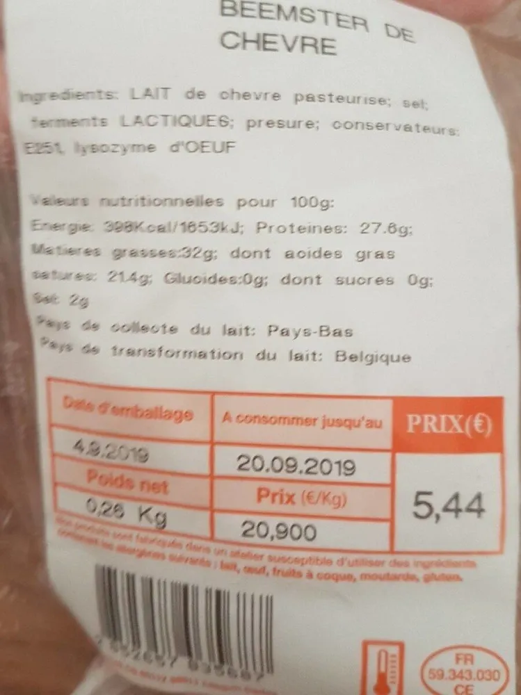 Beemster de chevre