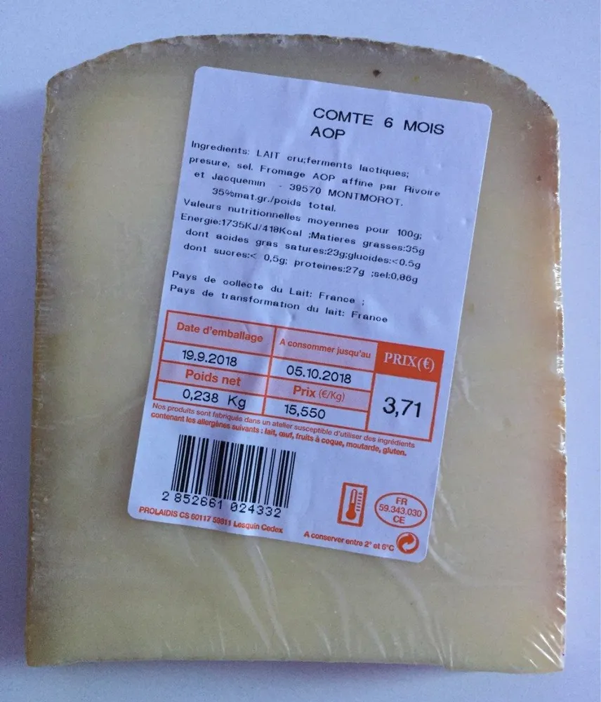 COMTE 6 MOIS AOP