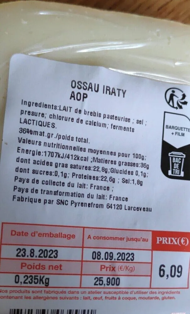 Ossau iraty aop