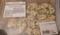 Radiatori,salsa al limone, petits poids et persil