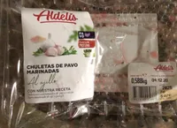 Chuletas de pavo marinadas