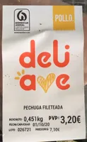 Pechuga fileteada