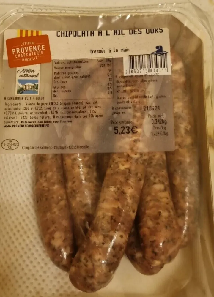 Chipolata a l'ail des ours