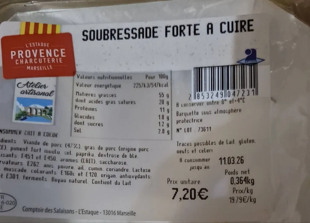 Soubressade forte a cuire
