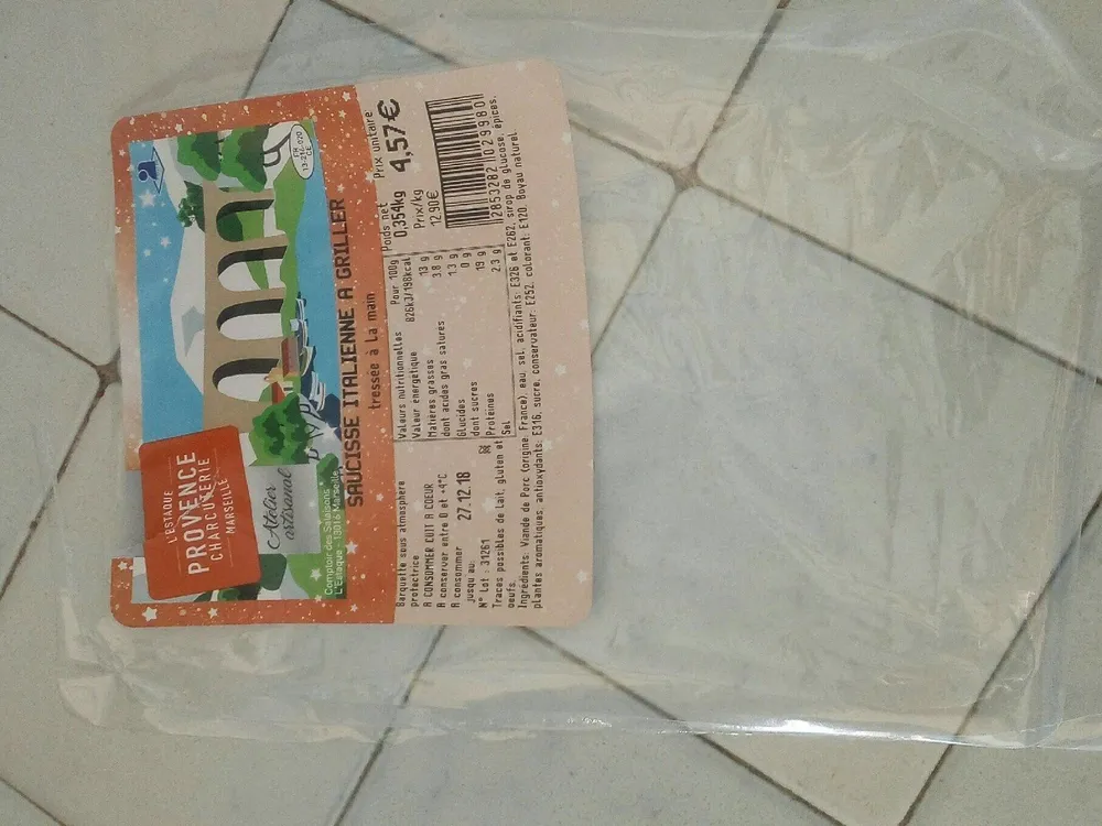 Saucisse italienne à griller