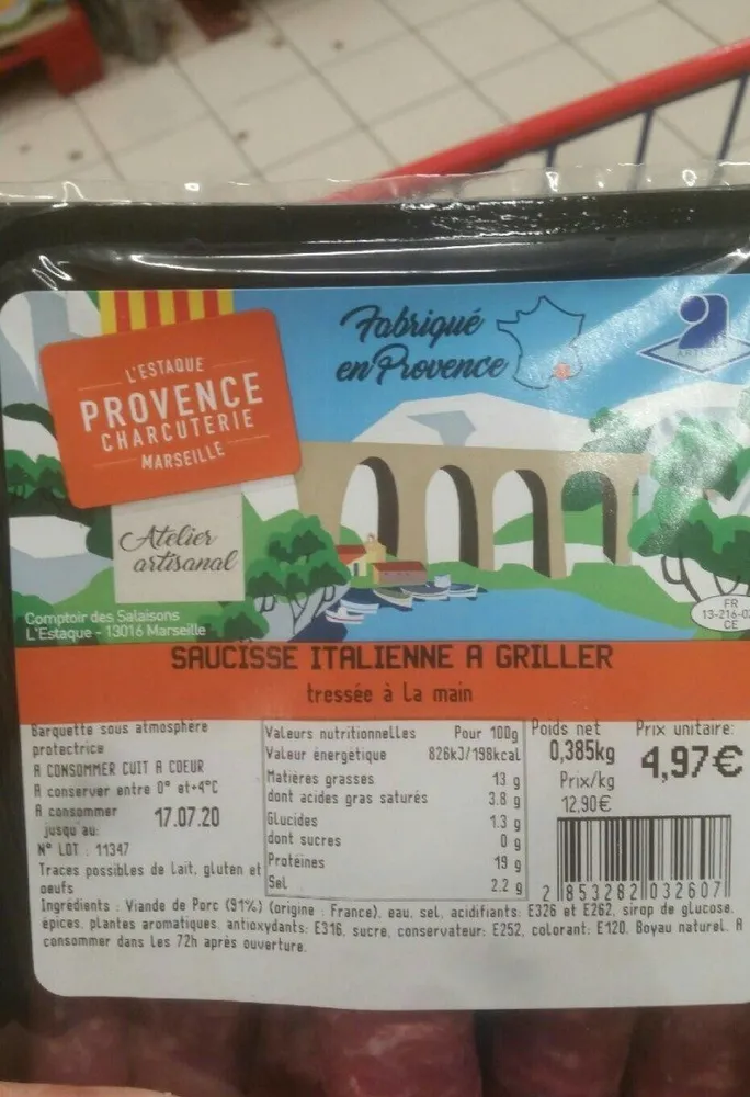 Saucisse italienne à griller