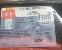 Merguez provence charcuterie hyper u