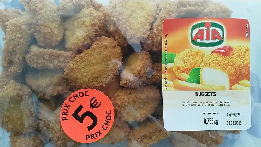 Nuggets de poulet Halal