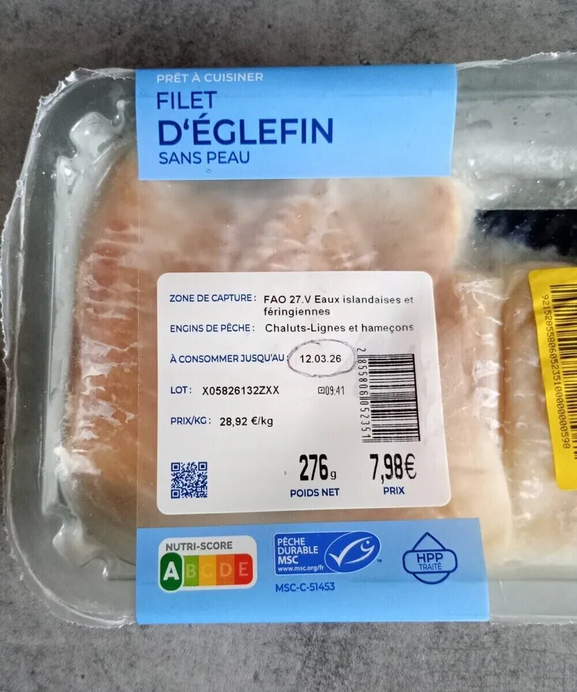 Filet d'églefin
