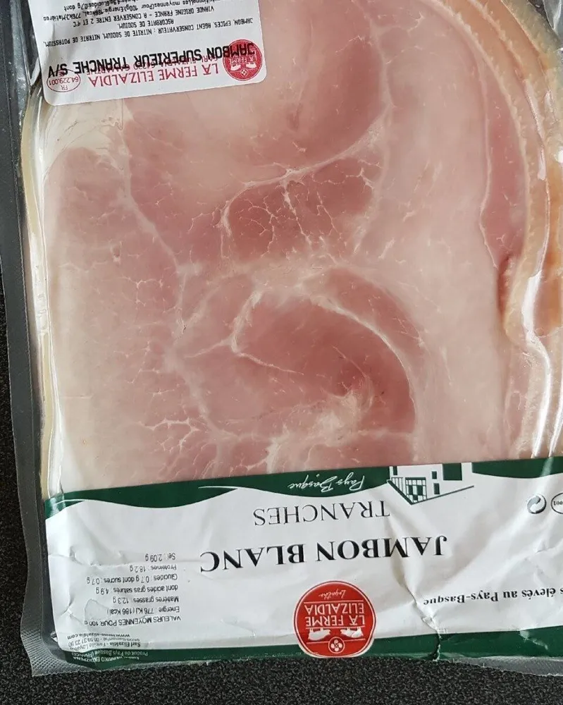 Jambon blanc  tranches