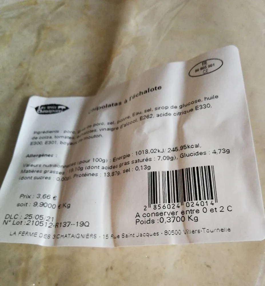 Chipolatas à l echalote