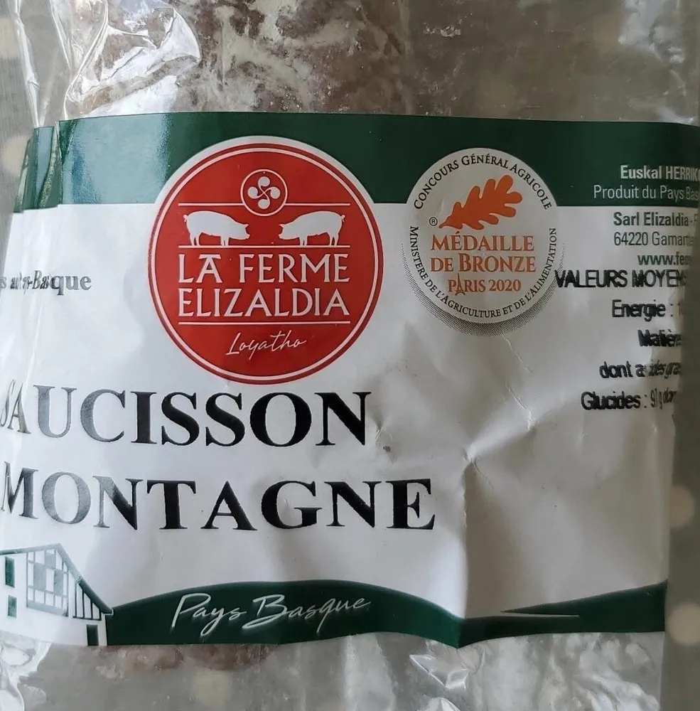 Saucisson sec de montagne