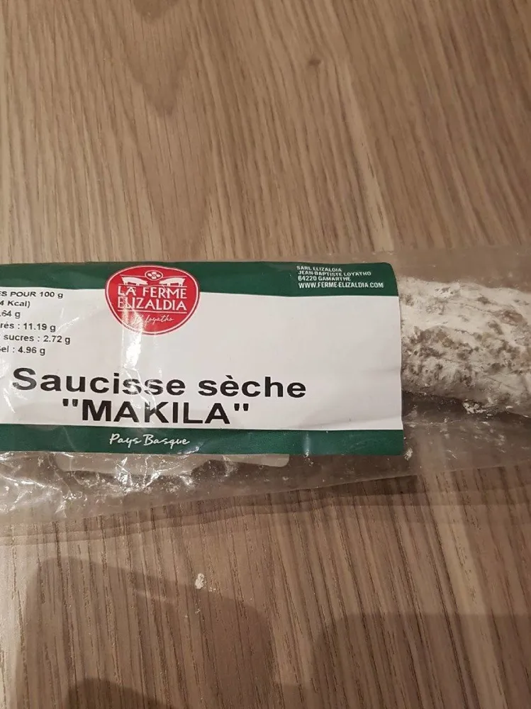 Saussice sèche makila fp
