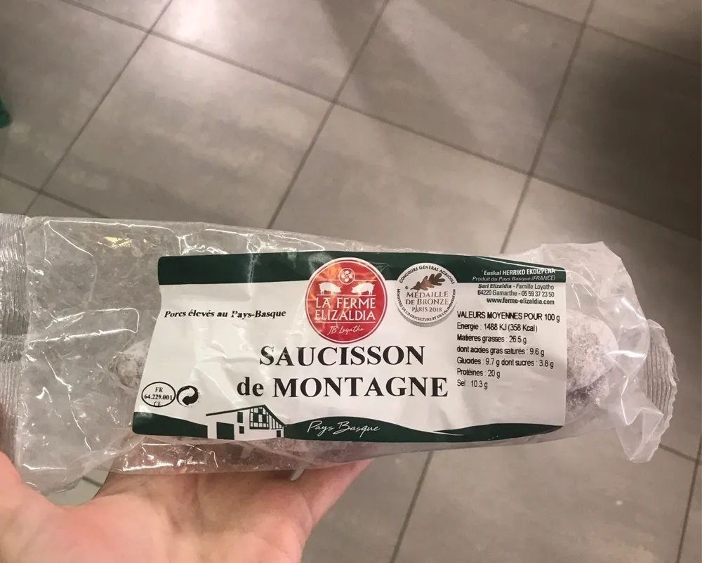 saucisson de montagne