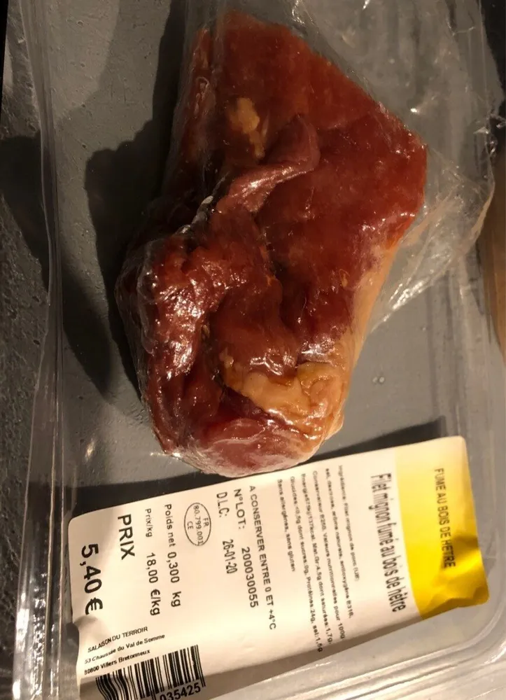 Filet mignon fumé au bois hêtre