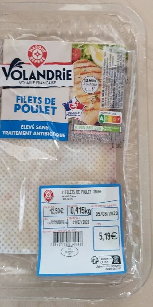 Filets de poulet