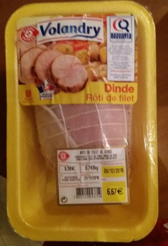 rôti de filet de dinde
